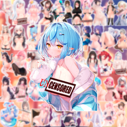 50 pcs Sexy Anime Sticker Pack