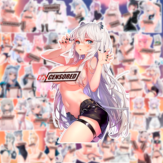 50 pcs Sexy Anime Sticker Pack