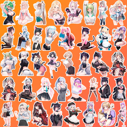 50 pcs Cute Anime Sticker Pack