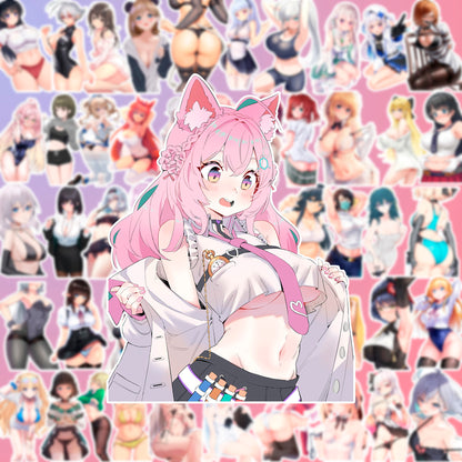 50 pcs Cute Anime Sticker Pack