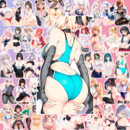 50 pcs Cute Anime Sticker Pack