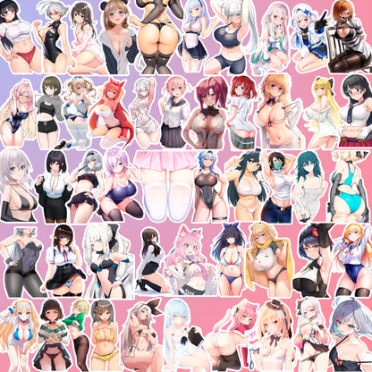 50 pcs Cute Anime Sticker Pack