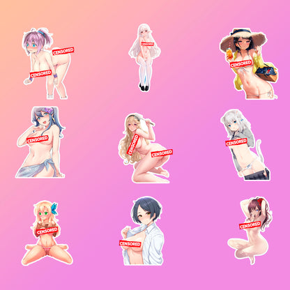 50 pcs Sexy Anime Sticker Pack