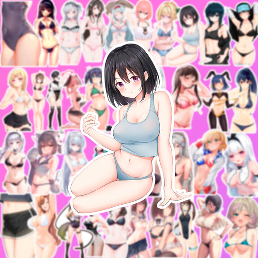 50 pcs Cute Anime Sticker Pack