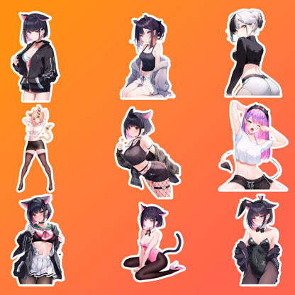 50 pcs Cute Anime Sticker Pack