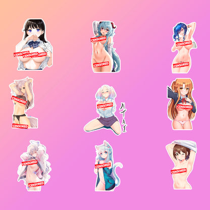50 pcs Sexy Anime Sticker Pack