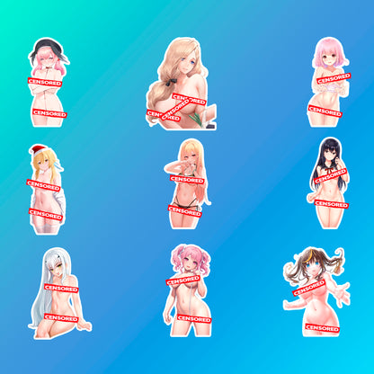50 pcs Sexy Anime Sticker Pack