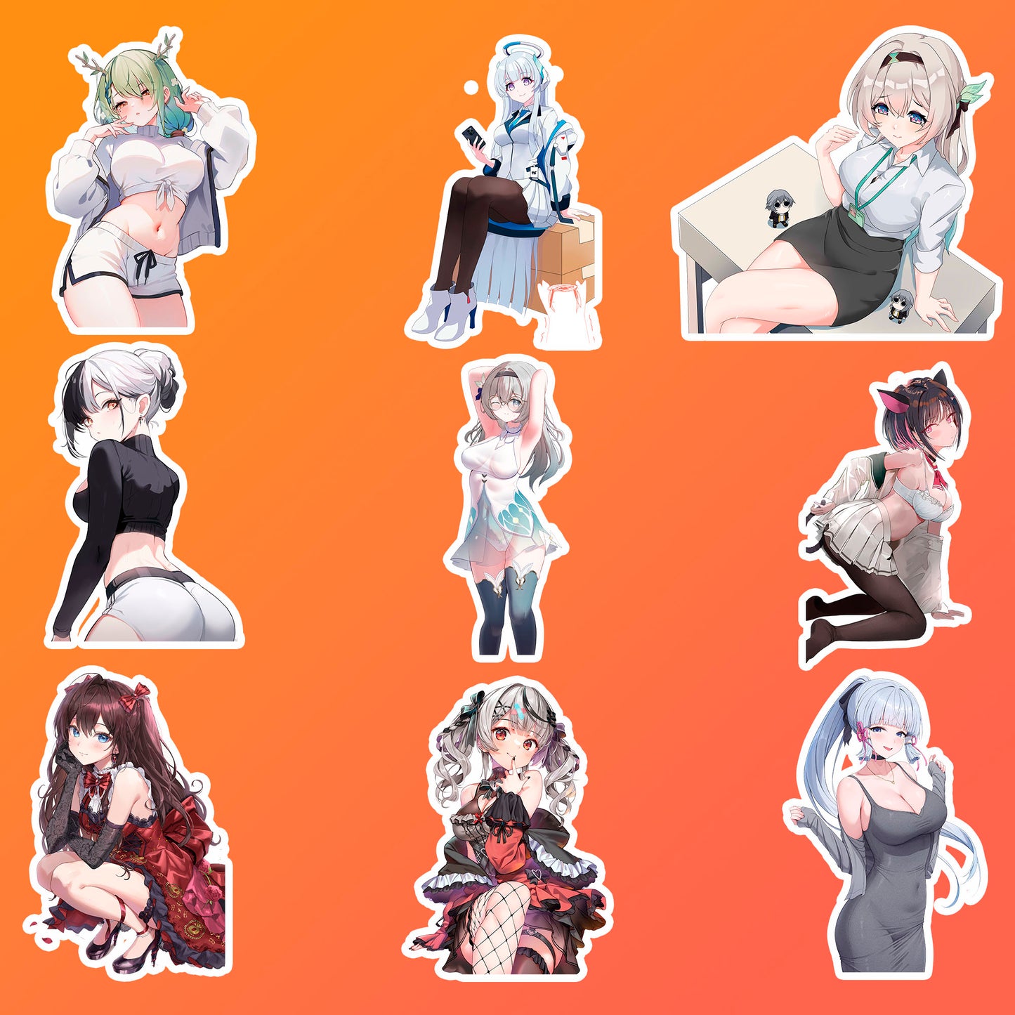 50 pcs Cute Anime Sticker Pack