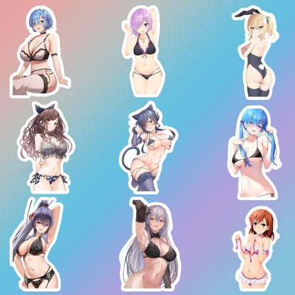 50 pcs Cute Anime Sticker Pack