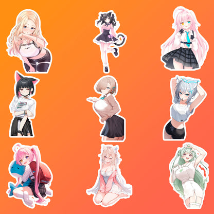 50 pcs Cute Anime Sticker Pack