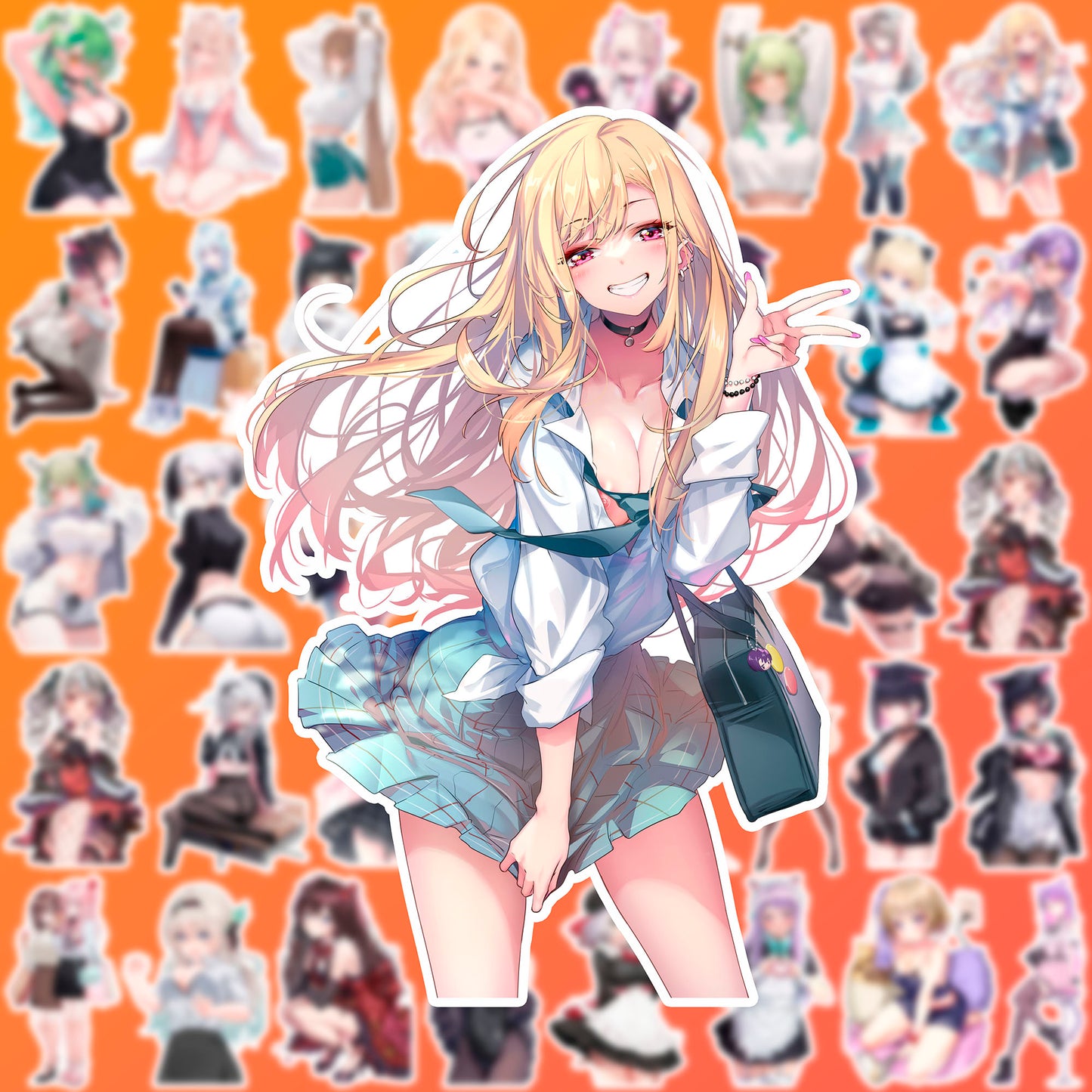 50 pcs Cute Anime Sticker Pack