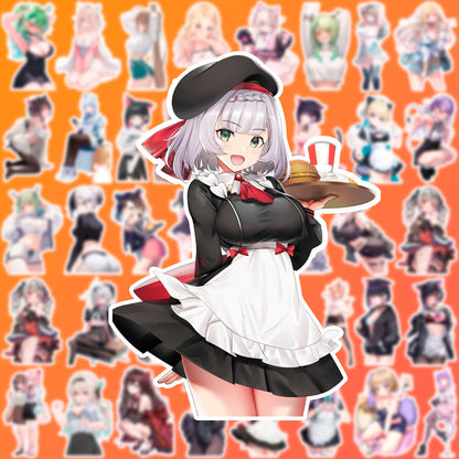 50 pcs Cute Anime Sticker Pack