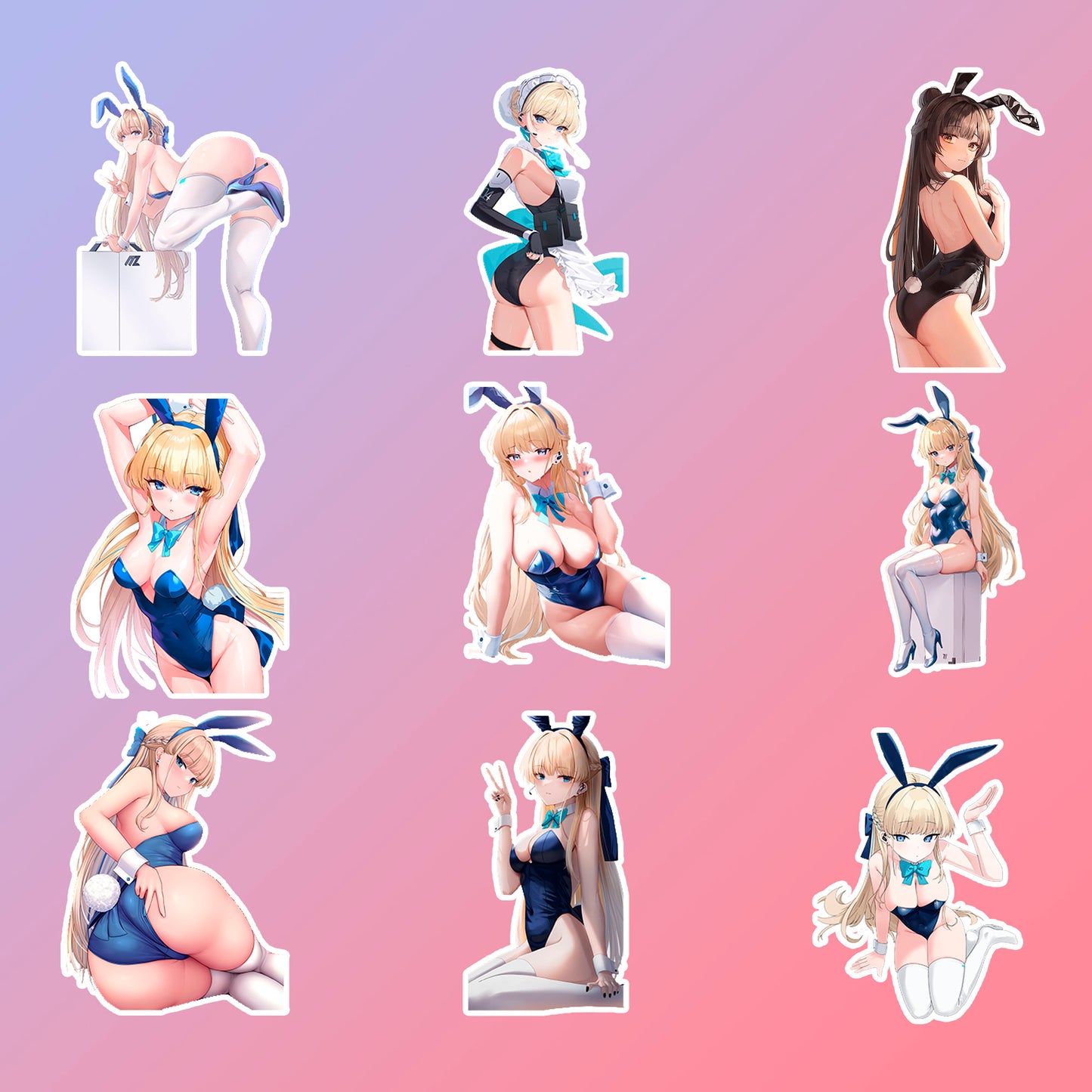 50 pcs Cute Anime Sticker Pack