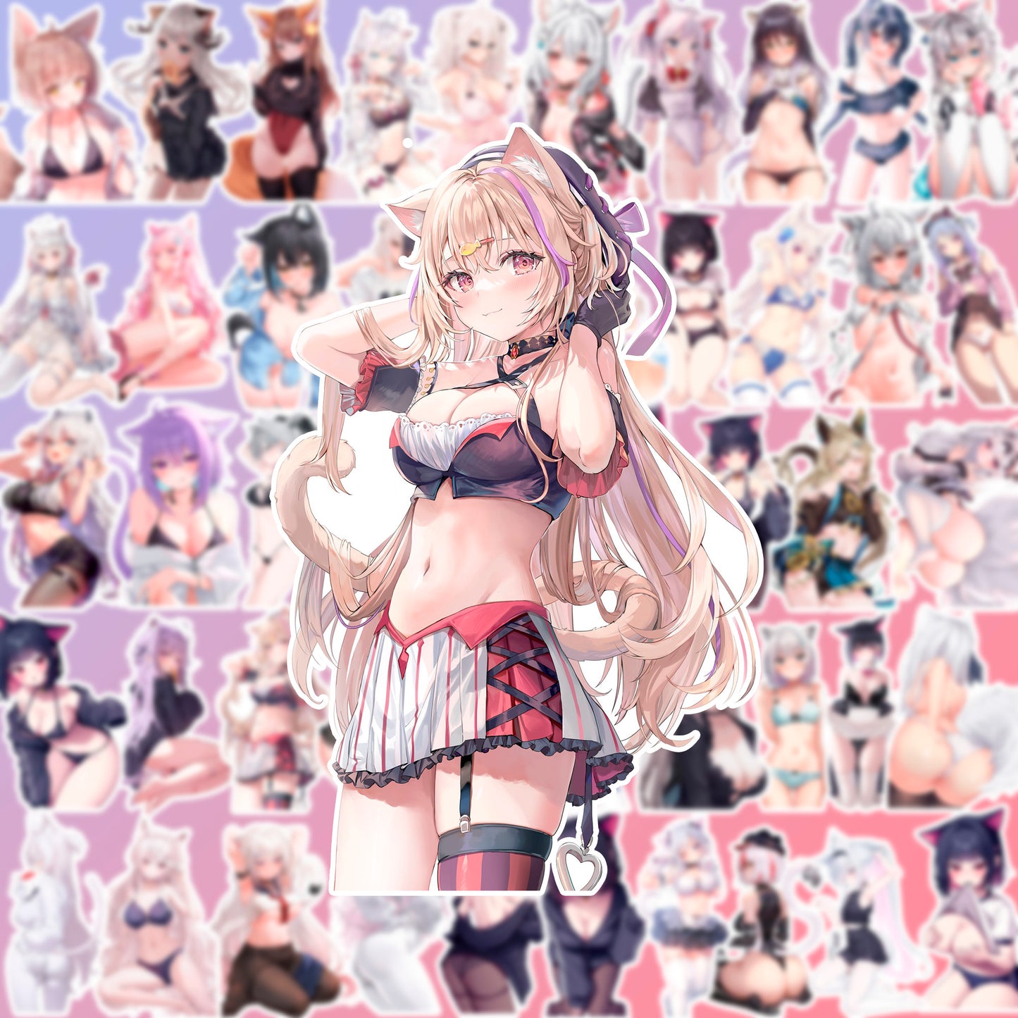 50 pcs Cute Anime Sticker Pack