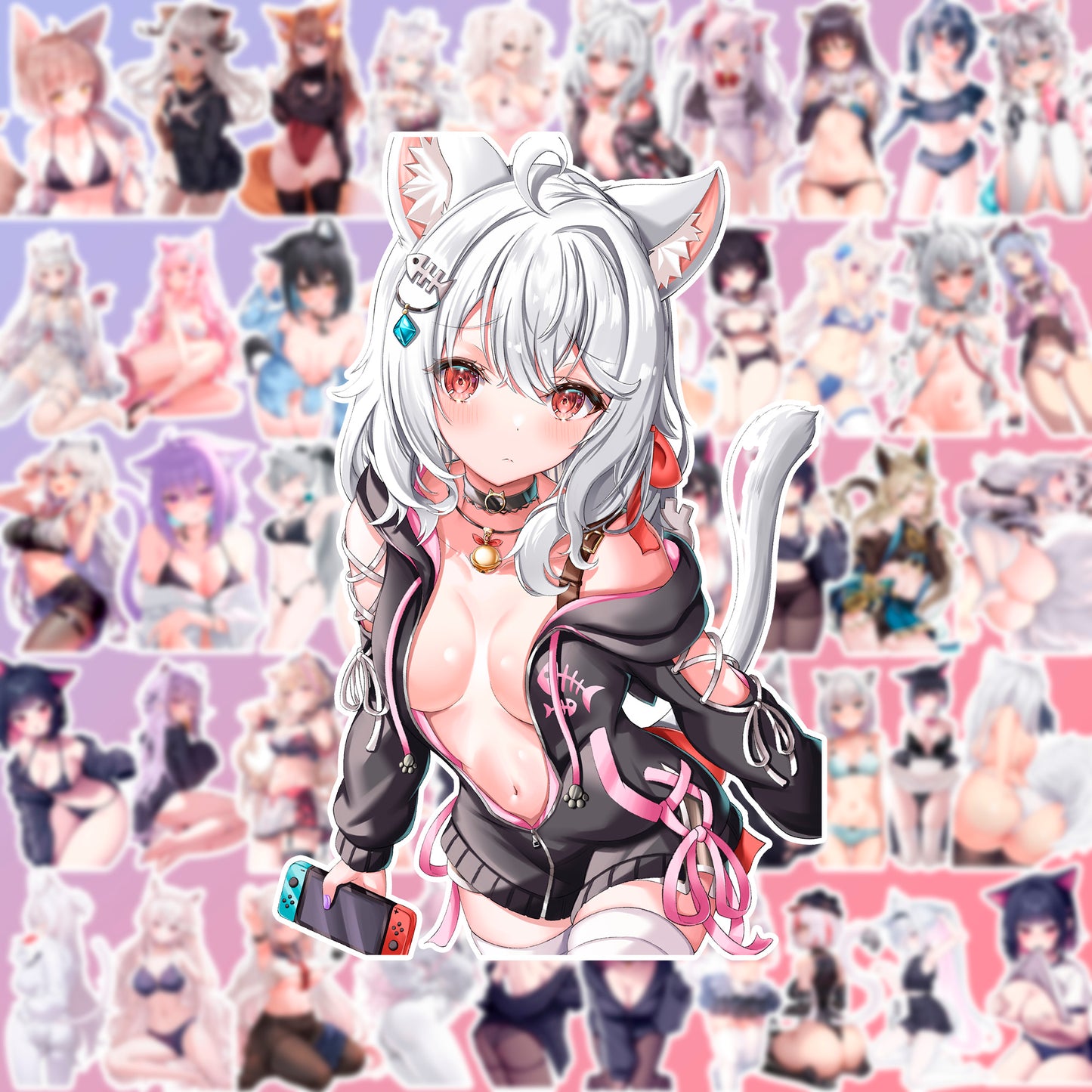 50 pcs Cute Anime Sticker Pack