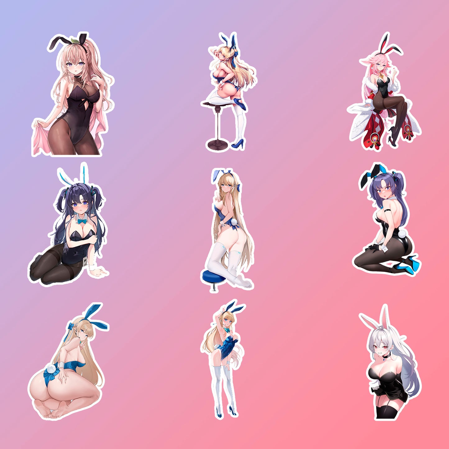 50 pcs Cute Anime Sticker Pack