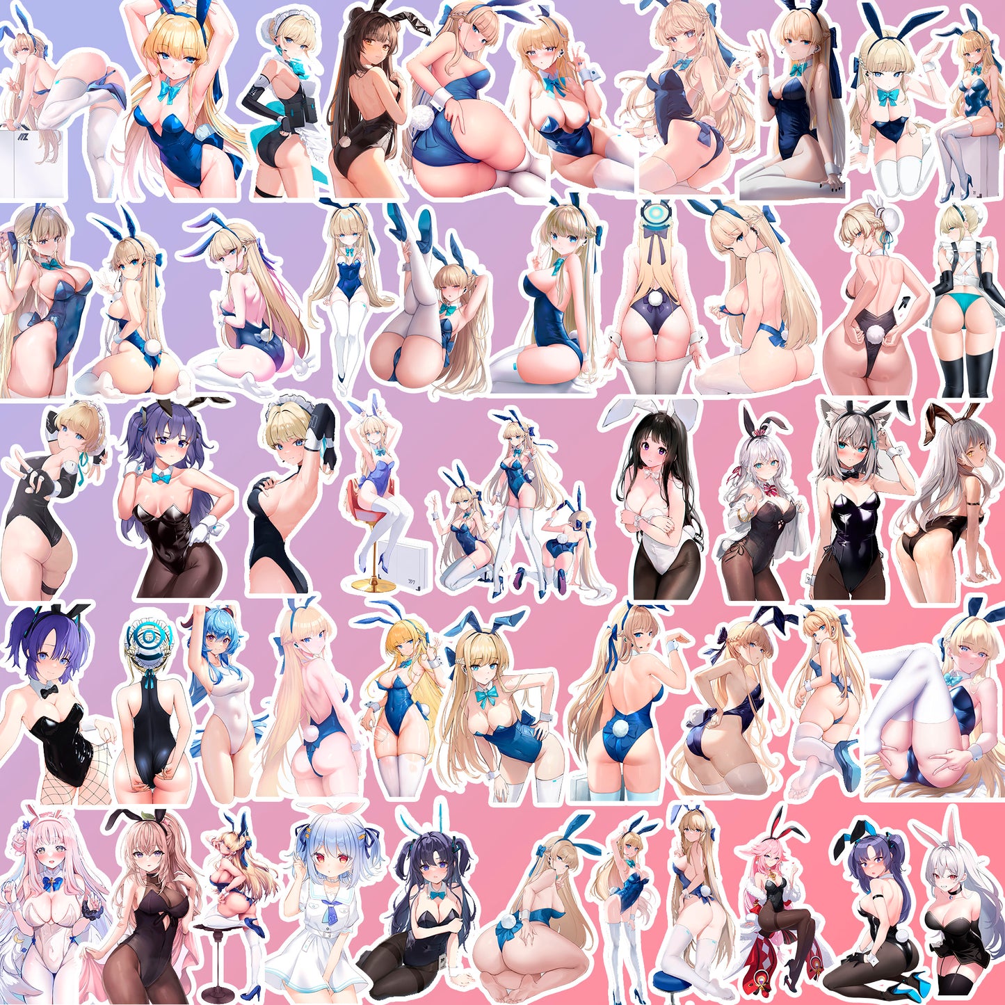 50 pcs Cute Anime Sticker Pack
