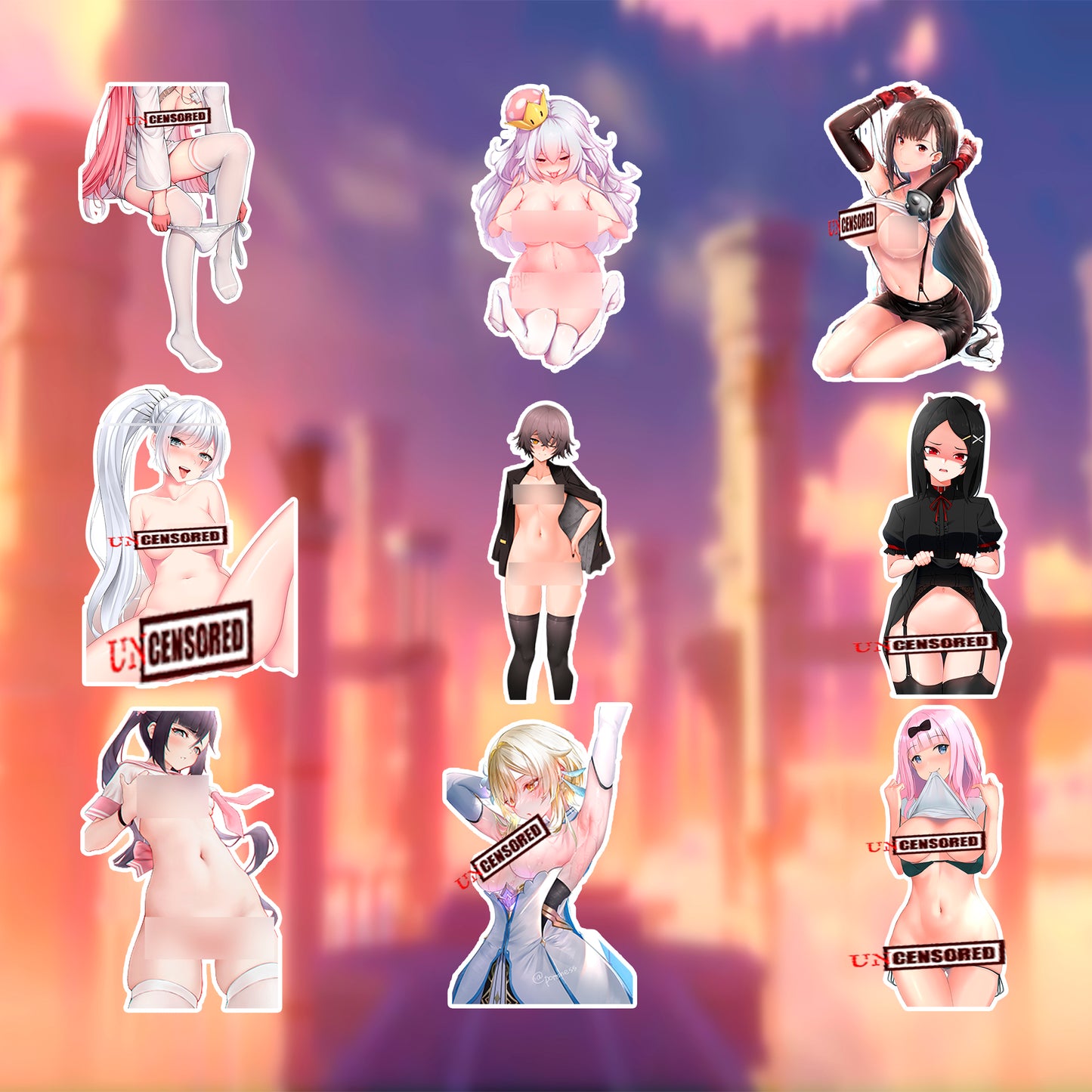 50 pcs Sexy Anime Sticker Pack