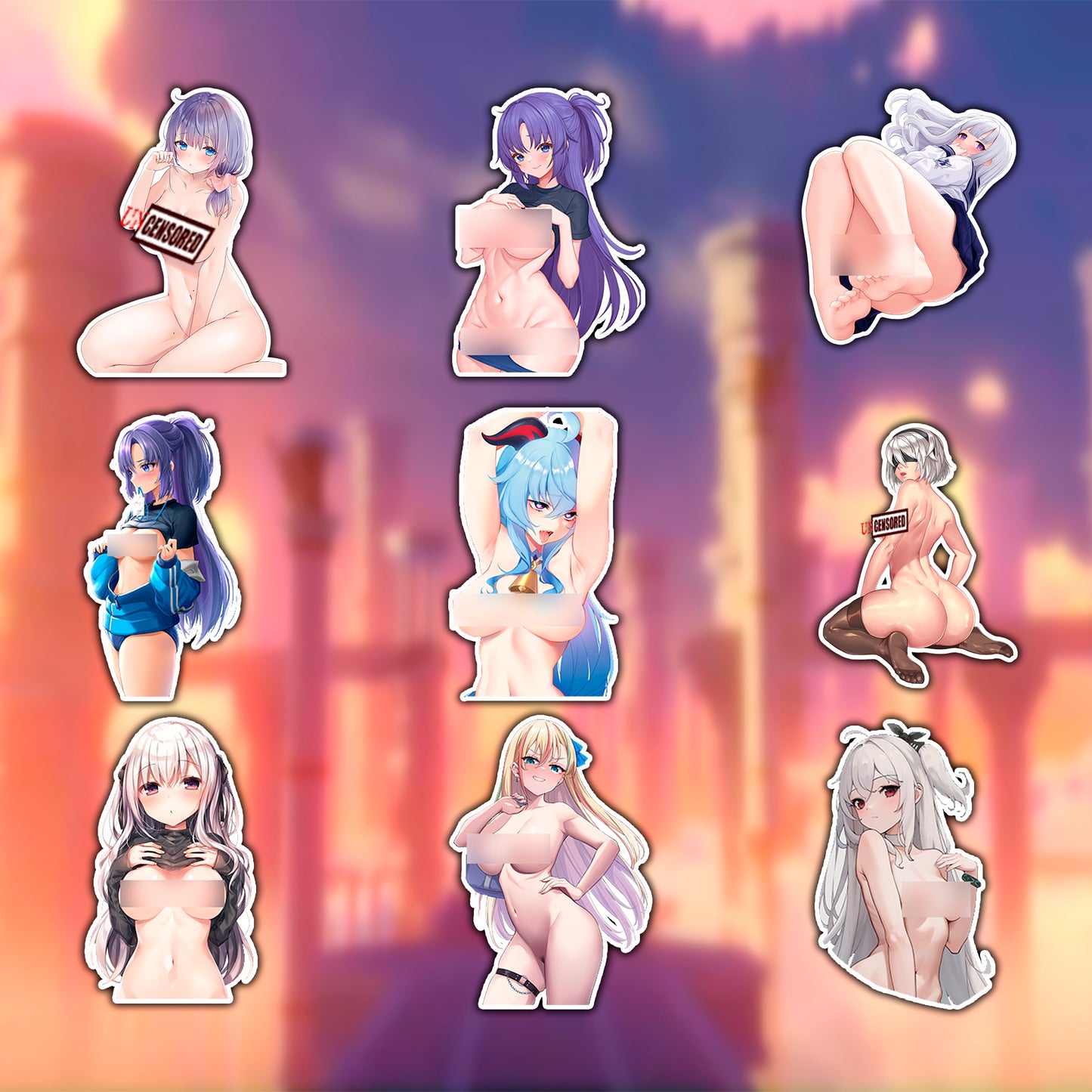 50 pcs Sexy Anime Sticker Pack