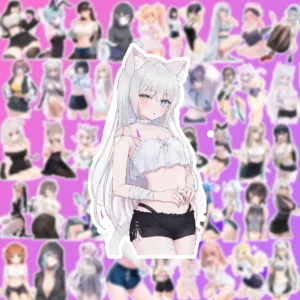 50 pcs Cute Anime Sticker Pack