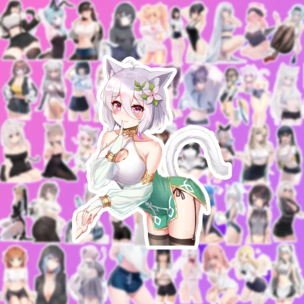 50 pcs Cute Anime Sticker Pack - Image 4
