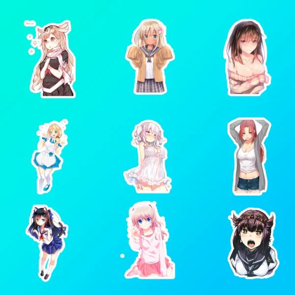50 pcs Anime Sticker Pack - Image 4