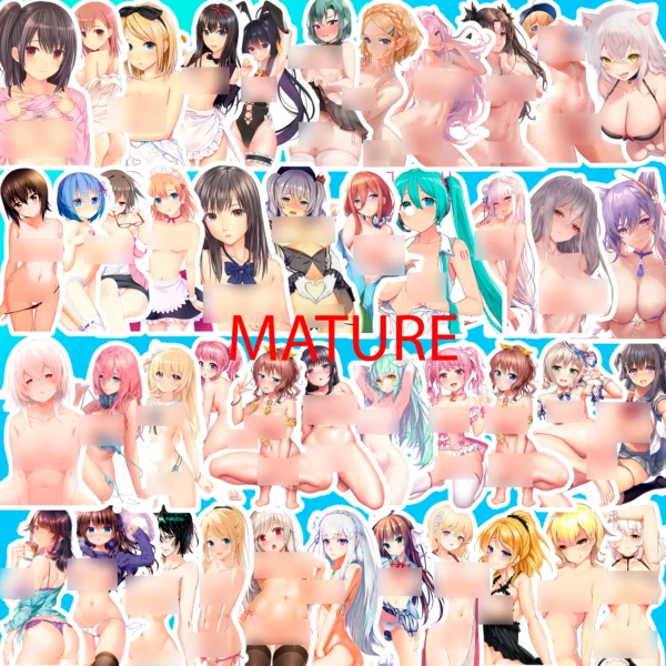 50 pcs Anime Sticker Pack - Image 2