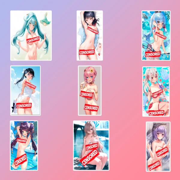 50 pcs Anime Sticker Pack - Image 6