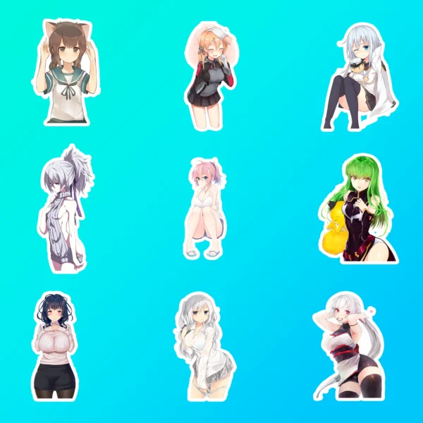 50 pcs Anime Sticker Pack - Image 5