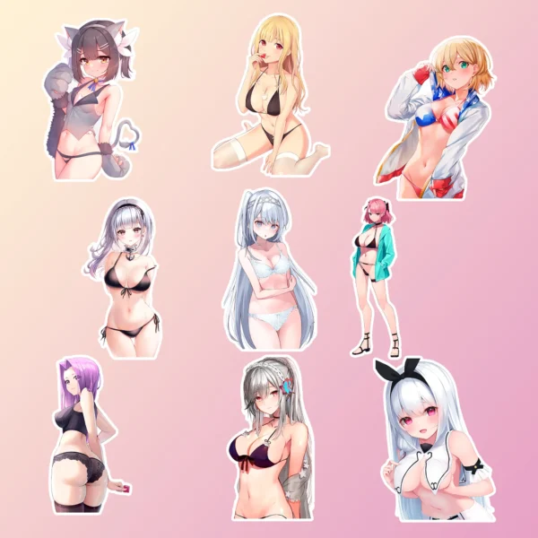 50 pcs Cute Anime Sticker Pack - Image 6