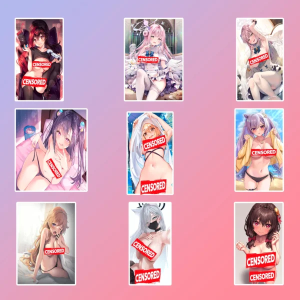 50 pcs Anime Sticker Pack - Image 7
