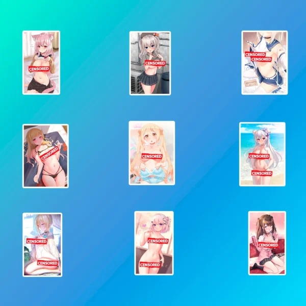 50 pcs Anime Sticker Pack - Image 7