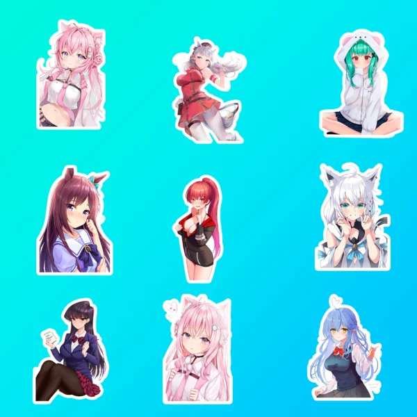 50 pcs Anime Sticker Pack - Image 7