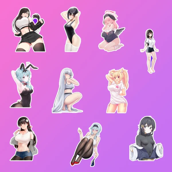 50 pcs Cute Anime Sticker Pack - Image 5