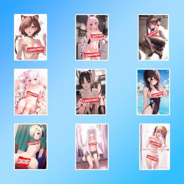 50 pcs Anime Sticker Pack - Image 6