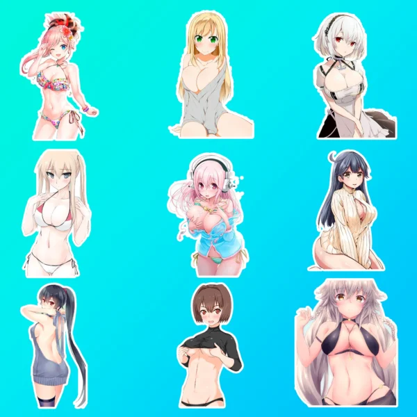 50 pcs Anime Sticker Pack - Image 9