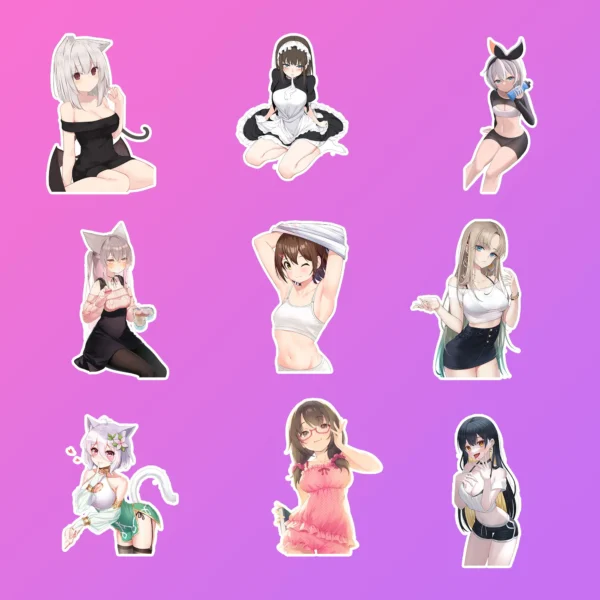 50 pcs Cute Anime Sticker Pack - Image 7