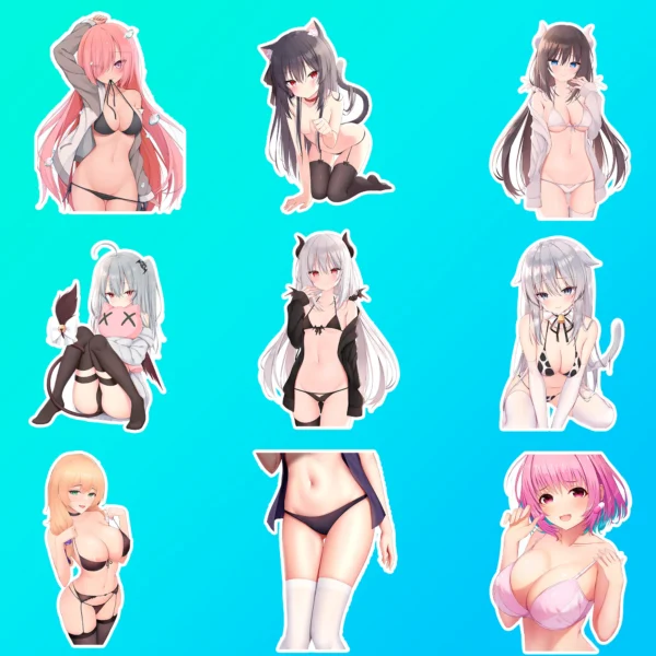 50 pcs Anime Sticker Pack - Image 7