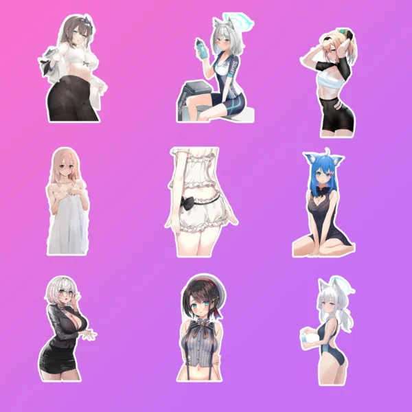 50 pcs Cute Anime Sticker Pack - Image 8