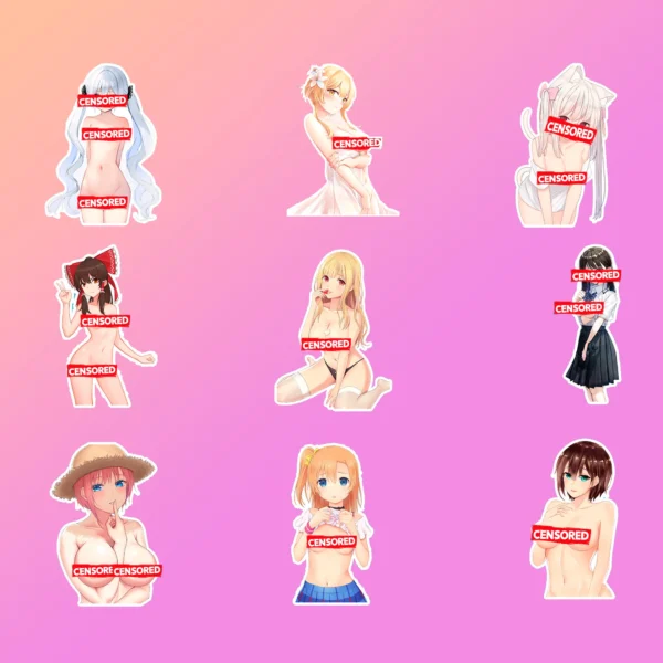 50 pcs Cute Anime Sticker Pack - Image 6