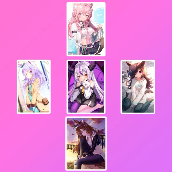 50 pcs Anime Sticker Pack - Image 5