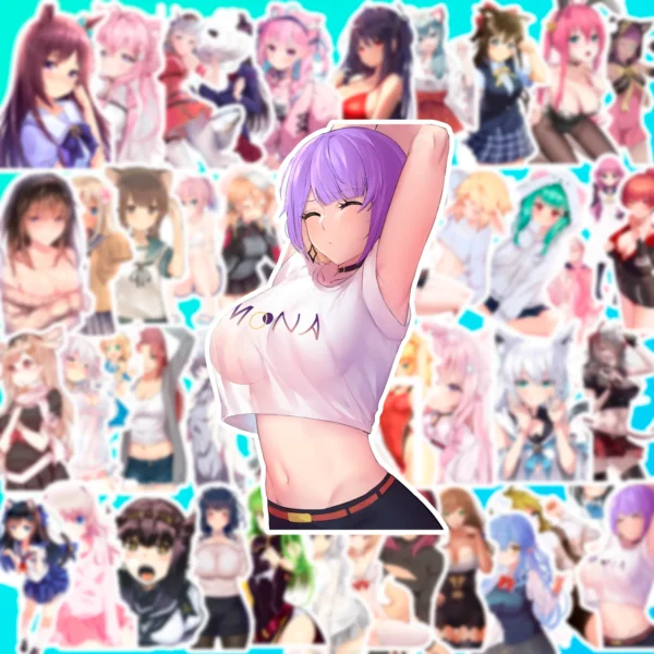 50 pcs Anime Sticker Pack - Image 3