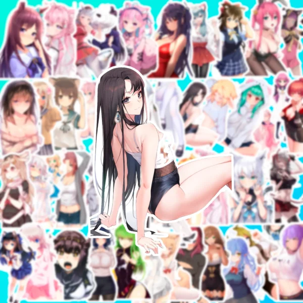 50 pcs Anime Sticker Pack