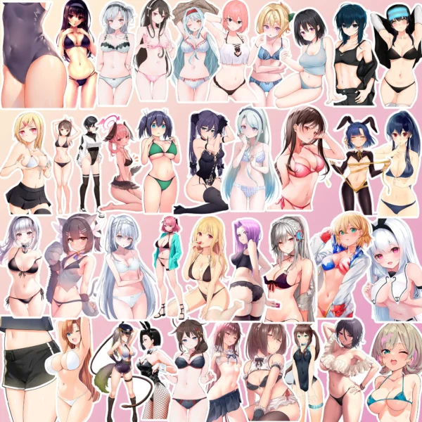 50 pcs Cute Anime Sticker Pack - Image 2
