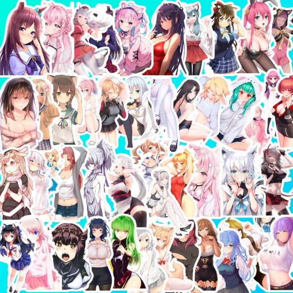 50 pcs Anime Sticker Pack - Image 2