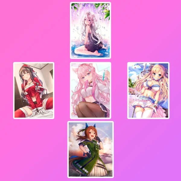 50 pcs Anime Sticker Pack - Image 9